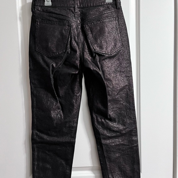 Old Navy Women’s Black High-Waisted Shine Jeans - Picture 2 of 9